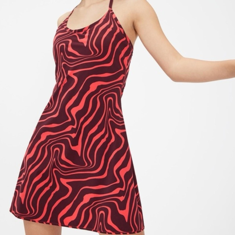 outdoor voices poppy swirl exercise dress
